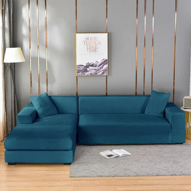 Housse Universelle Premium Pour Canapé - Protection Complète Contre Les Taches — Bleu Vert Foncé, photo 21